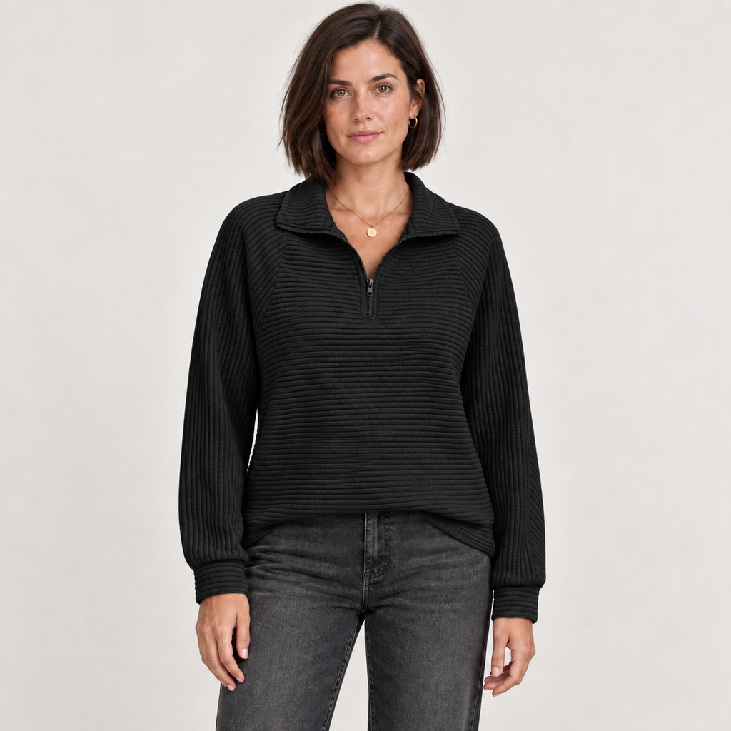 Abigail | Zip Up Knit Sweater