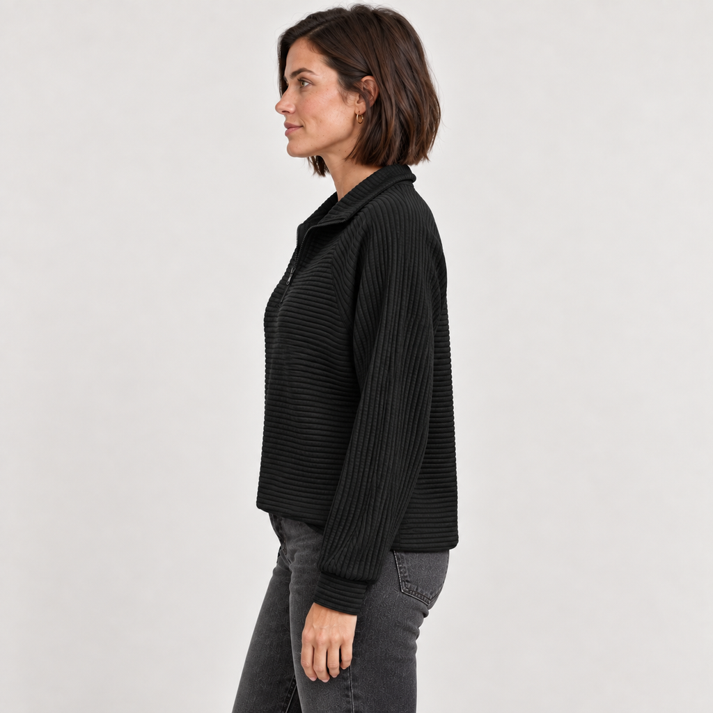 Abigail | Zip Up Knit Sweater