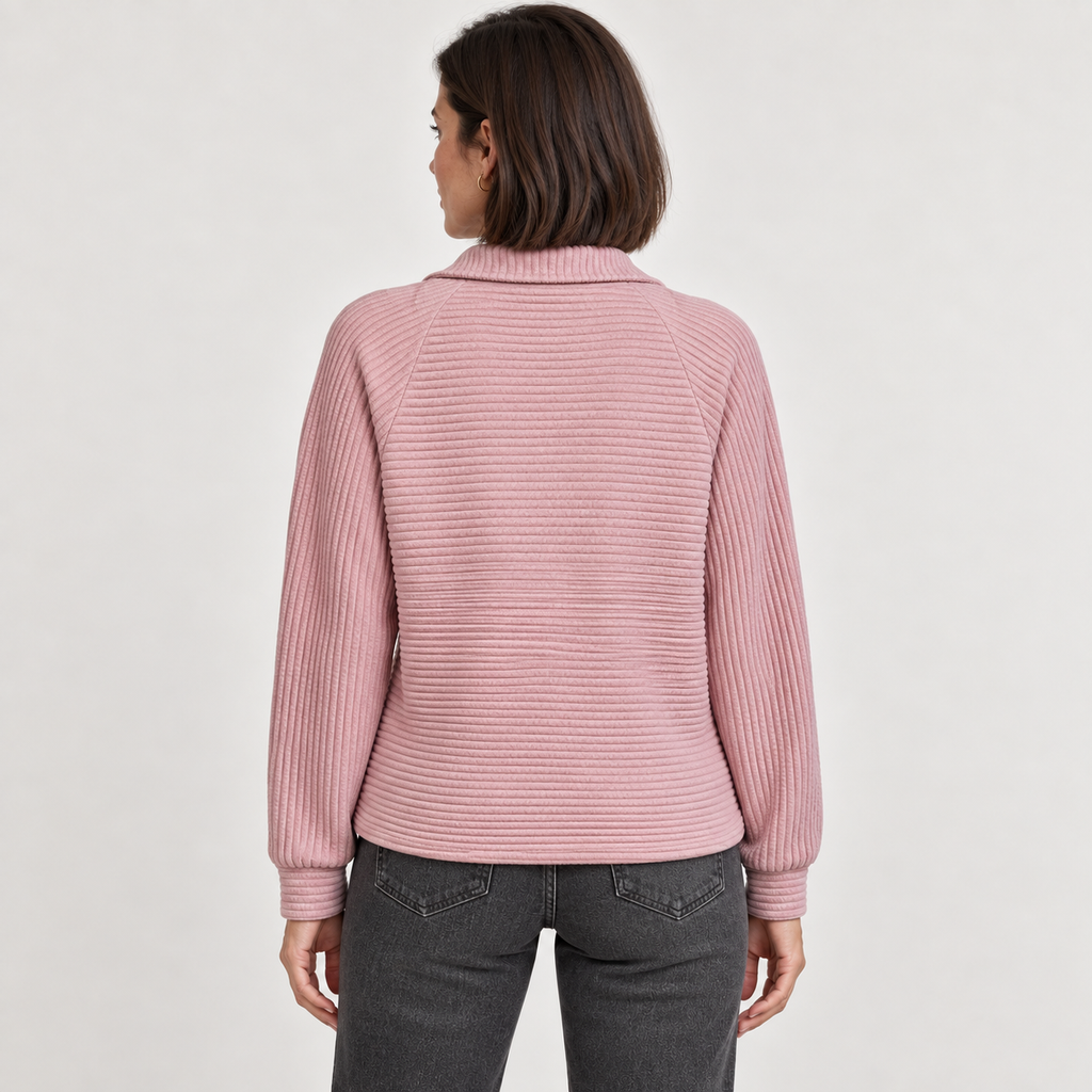 Abigail | Zip Up Knit Sweater