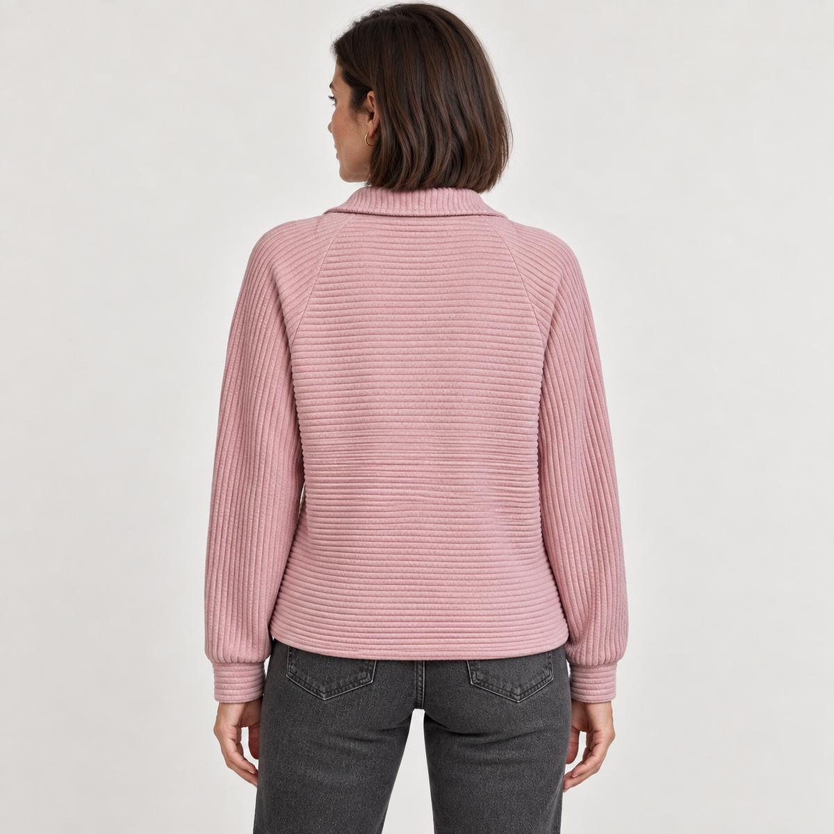 Abigail | Zip Up Knit Sweater