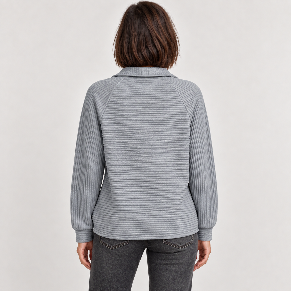 Abigail | Zip Up Knit Sweater