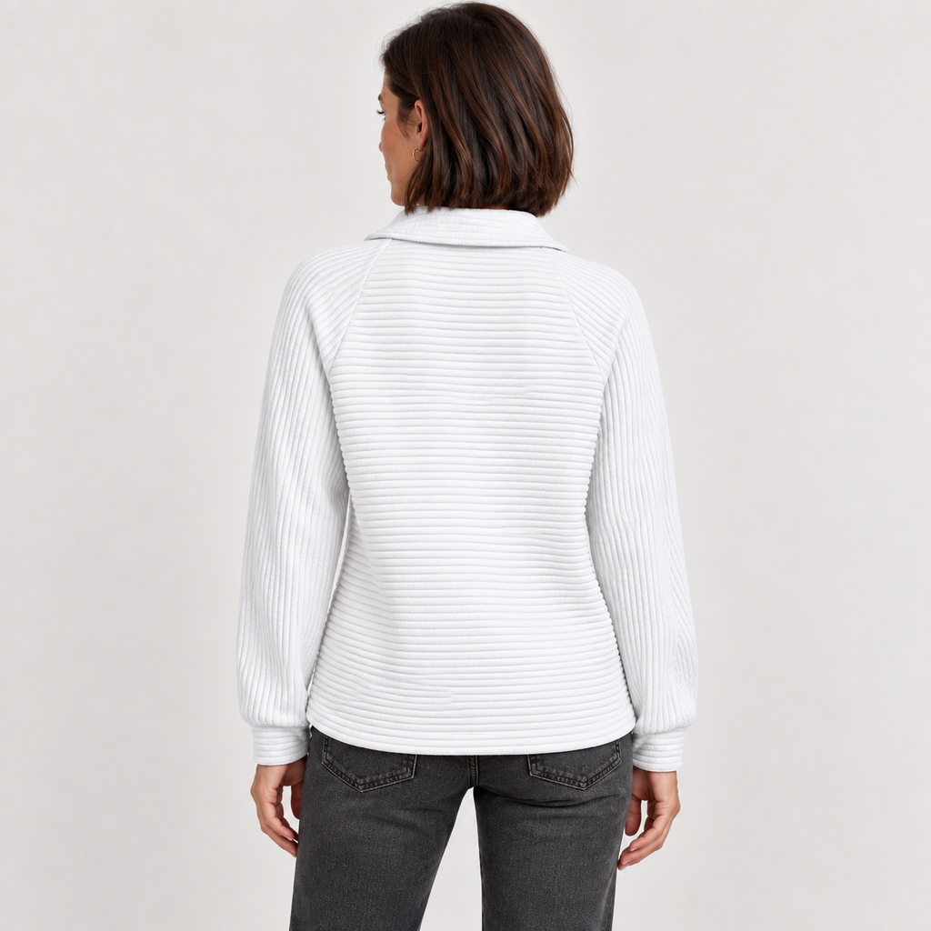 Abigail | Zip Up Knit Sweater