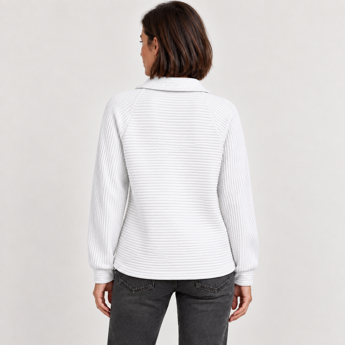 Abigail | Zip Up Knit Sweater