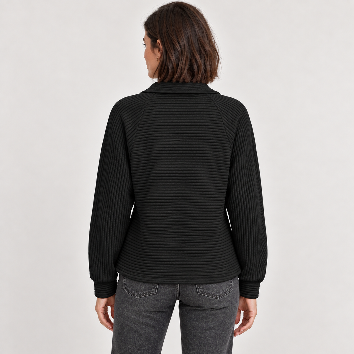 Abigail | Zip Up Knit Sweater