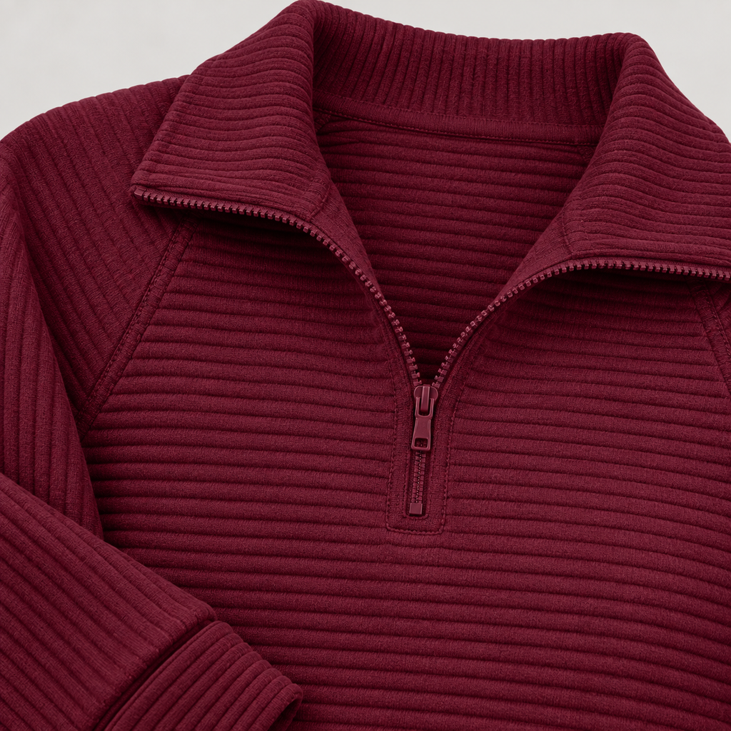 Abigail | Zip Up Knit Sweater