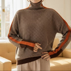 Eleanor | Herringbone Luxe Turtleneck