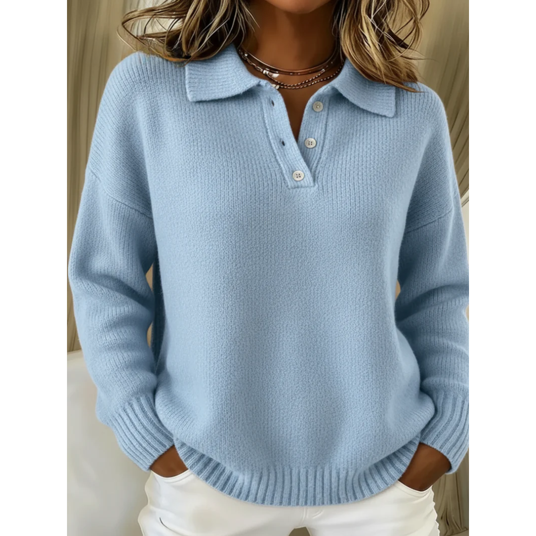 Caroline | Soft Polo Sweater