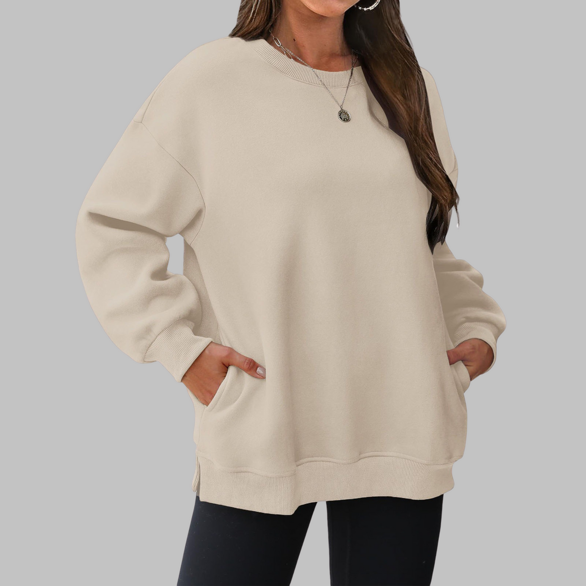 MEDGI™ - Casual Oversized Crewneck Long Sleeve Sweater