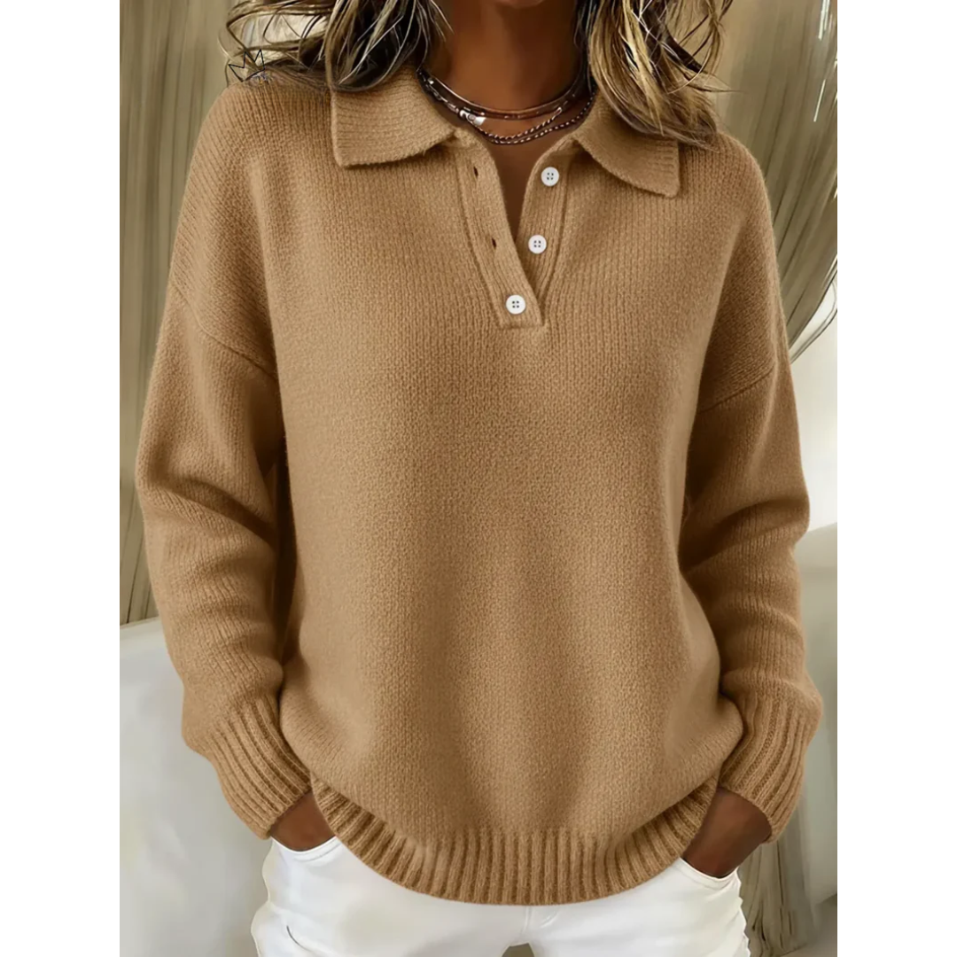 Caroline | Soft Polo Sweater
