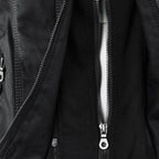 Women’s Hooded Zip-Front Moto-Style Jacket
