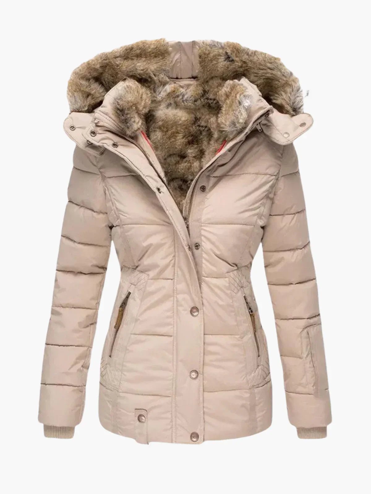 Margery | Hooded Quilted Zip-Front Jacket