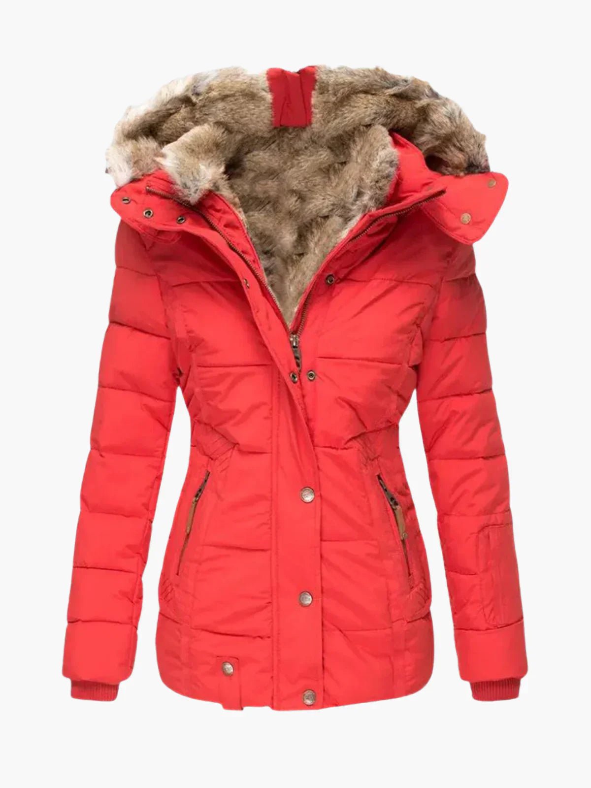Margery | Hooded Quilted Zip-Front Jacket