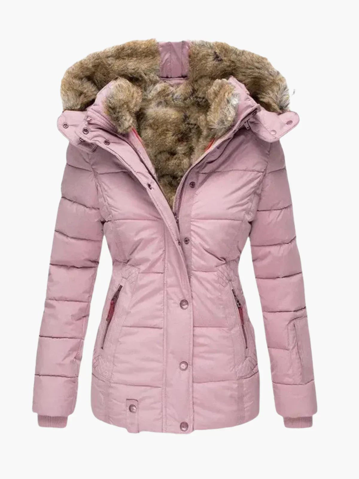 Margery | Hooded Quilted Zip-Front Jacket