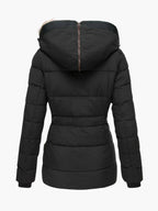 Margery | Hooded Quilted Zip-Front Jacket