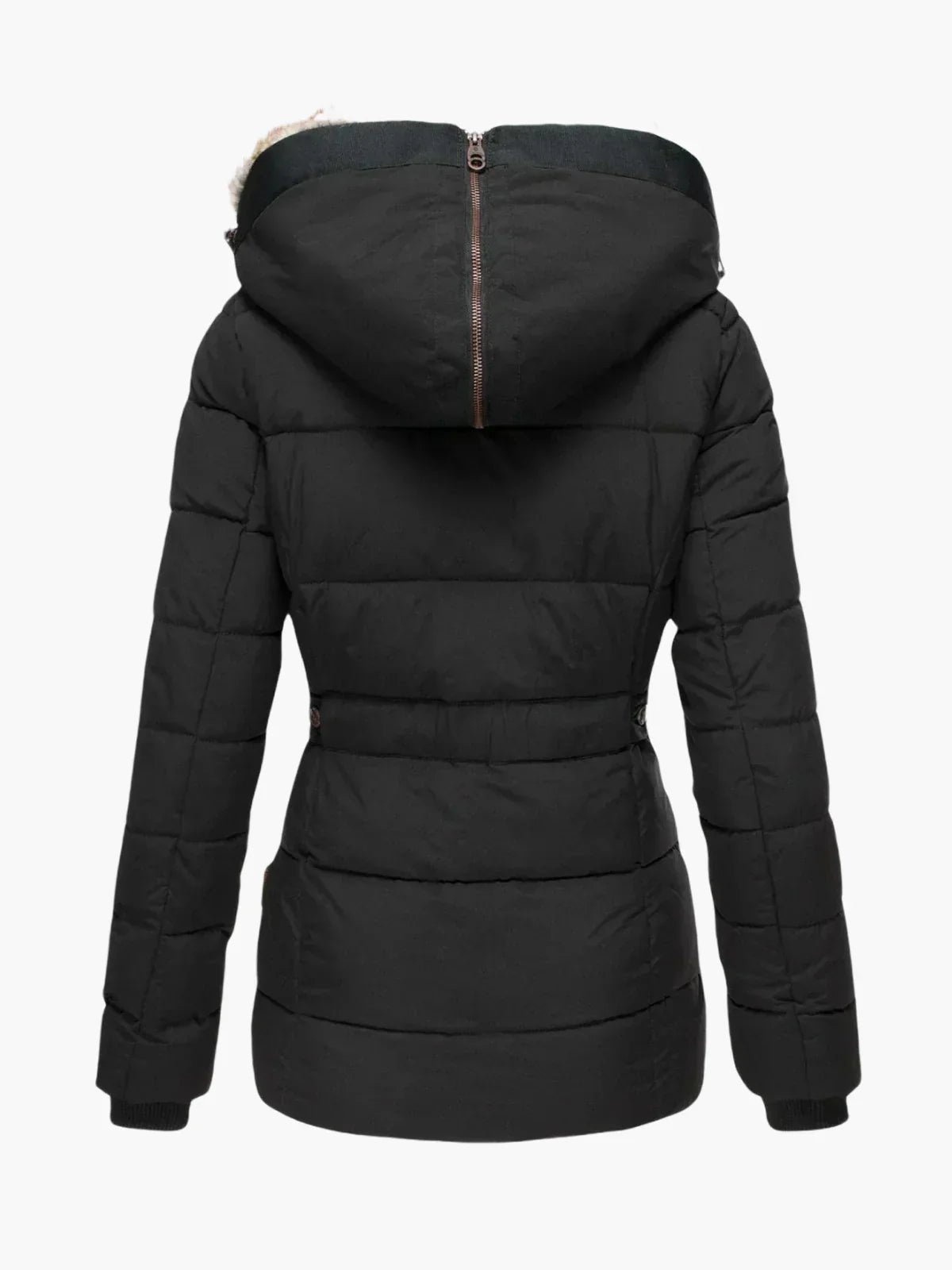 Margery | Hooded Quilted Zip-Front Jacket