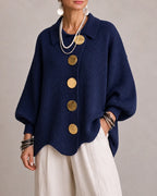 Elara | Oversized Button Knit Sweater