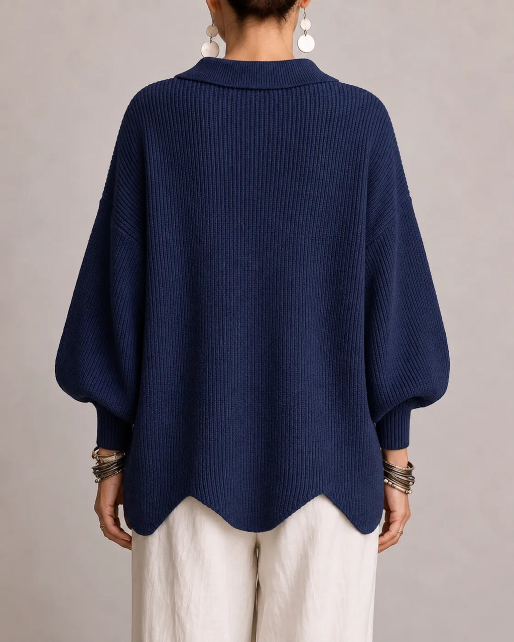 Elara | Oversized Button Knit Sweater