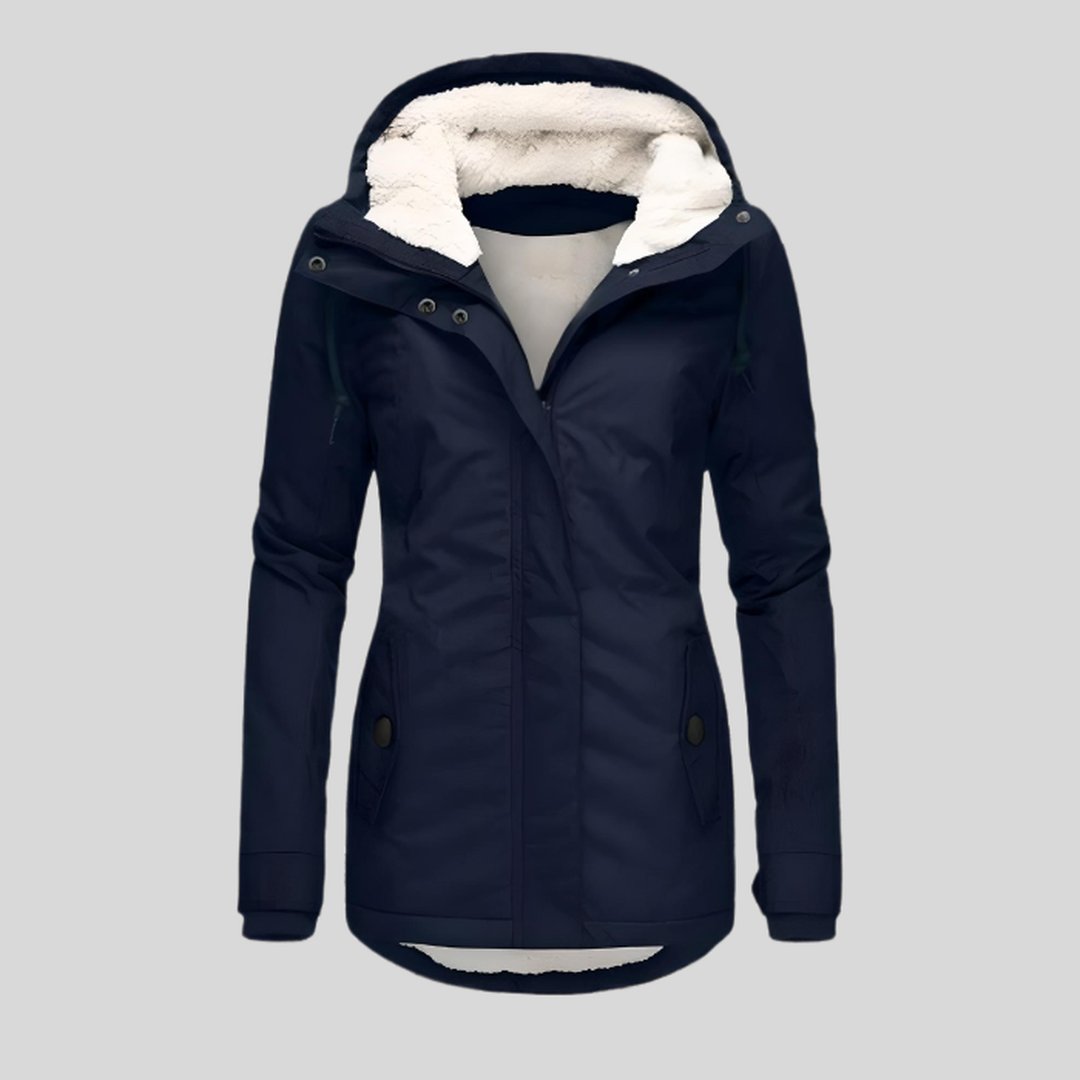 Iliana | Hooded Longline Zip-Front Jacket
