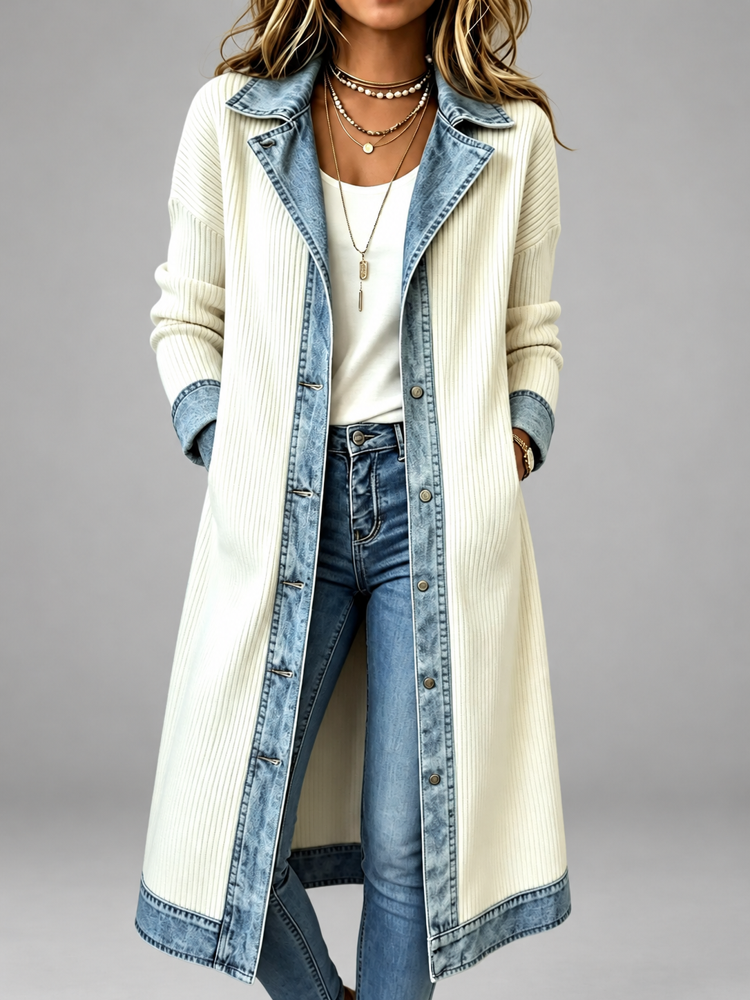 Riley™ | Casual Long-line Knit Cardigan