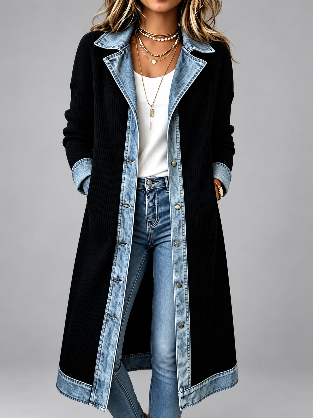 Riley™ | Casual Long-line Knit Cardigan