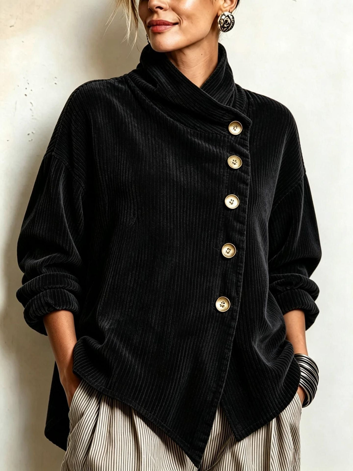 Colette | Ribbed Velvet Sweater