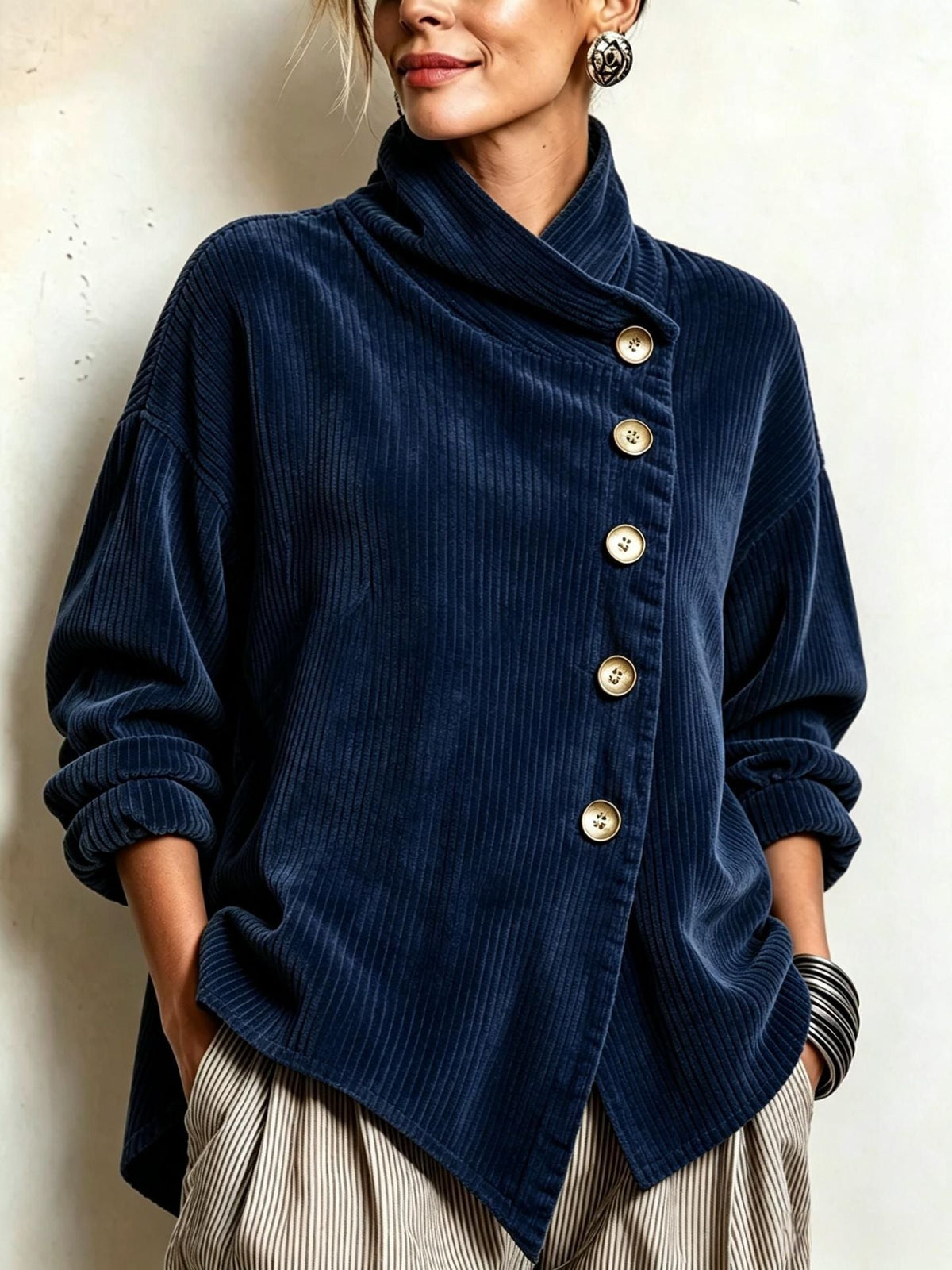 Colette | Ribbed Velvet Sweater