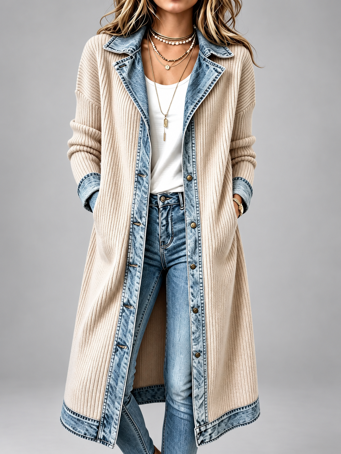 Riley™ | Casual Long-line Knit Cardigan