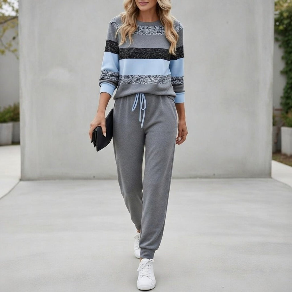 Nakia | Striped Tracksuit Set