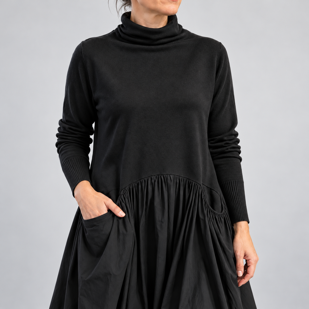 Odette - Turtleneck Maxi Dress