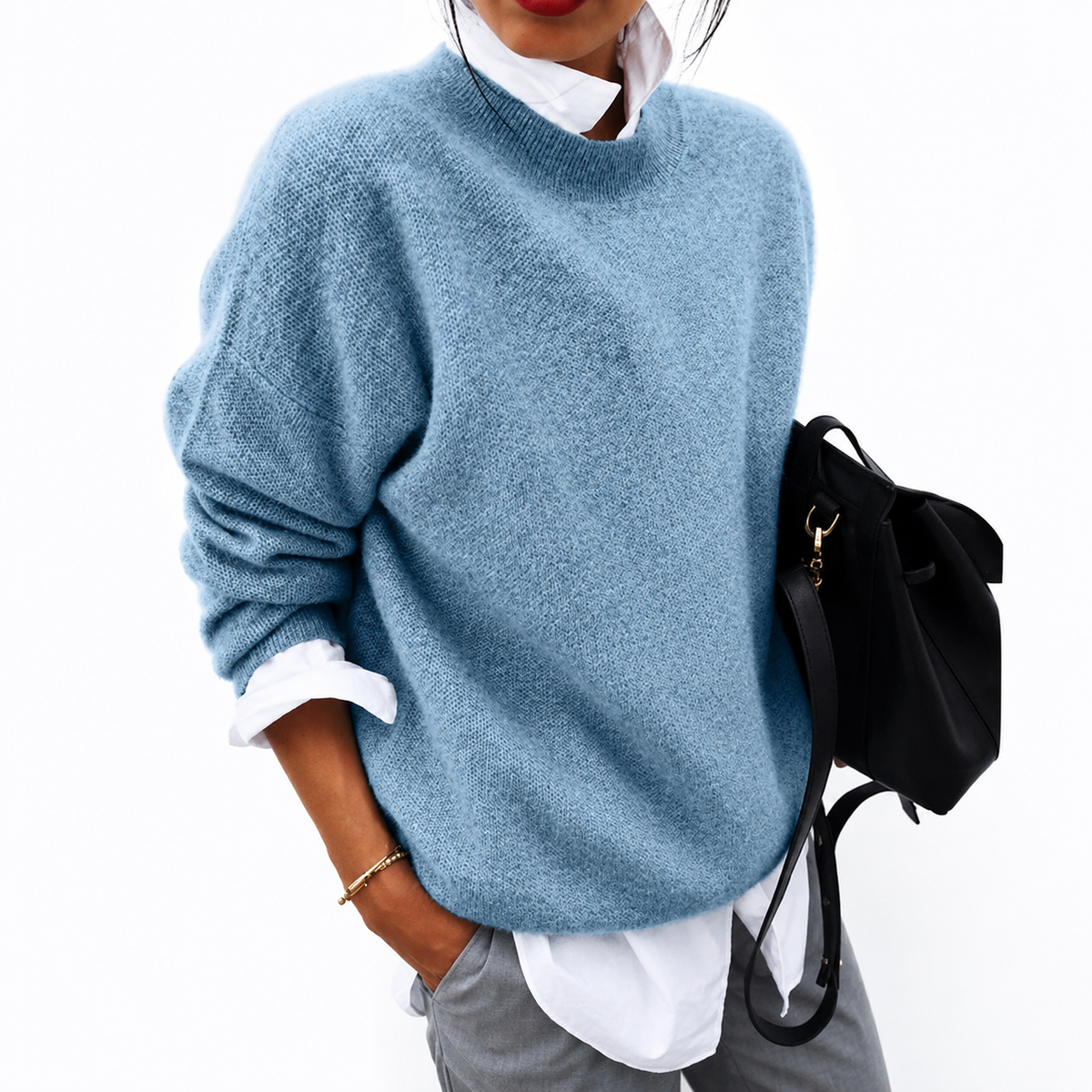 Margaret – Cashmere-Blend Crewneck Sweater