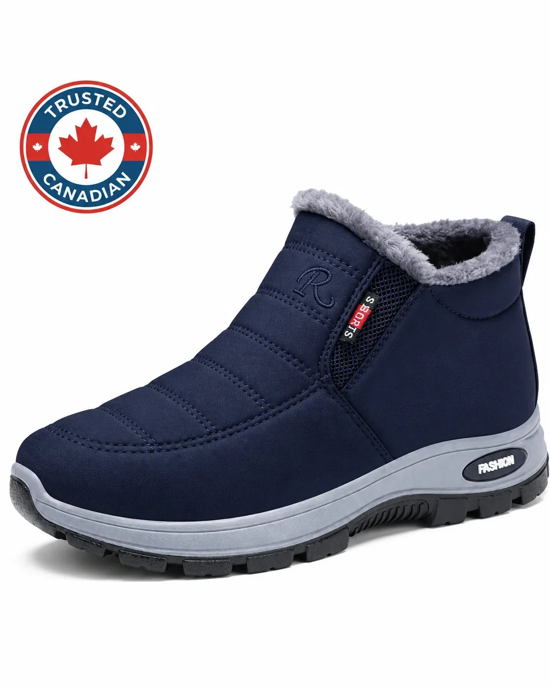 Women’s Quilted Slip-On Black Ankle Boots