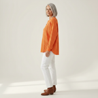 Iris – Solid Colour Waffle-Knit Sweater