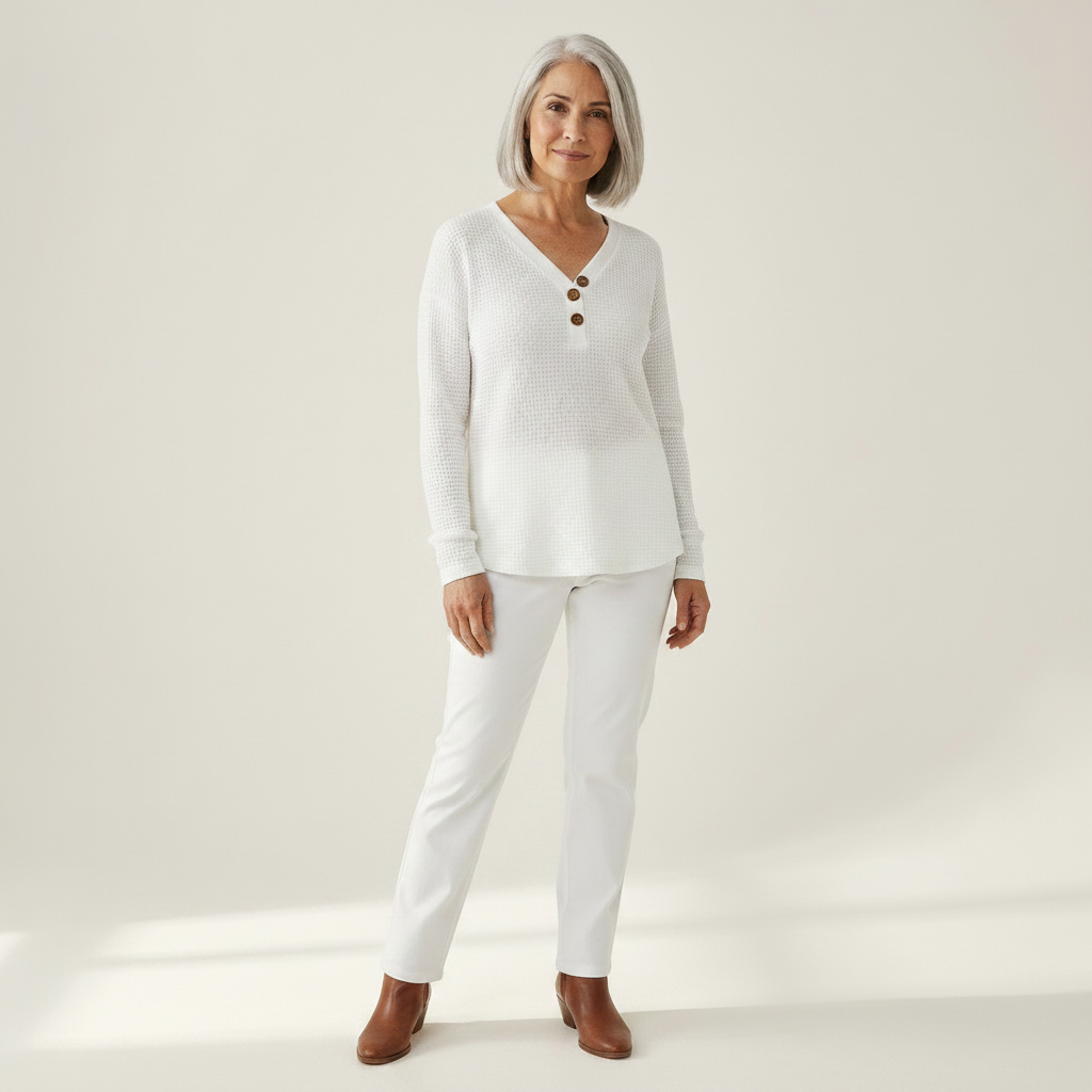 Judith – Buttoned V-Neck Sweater
