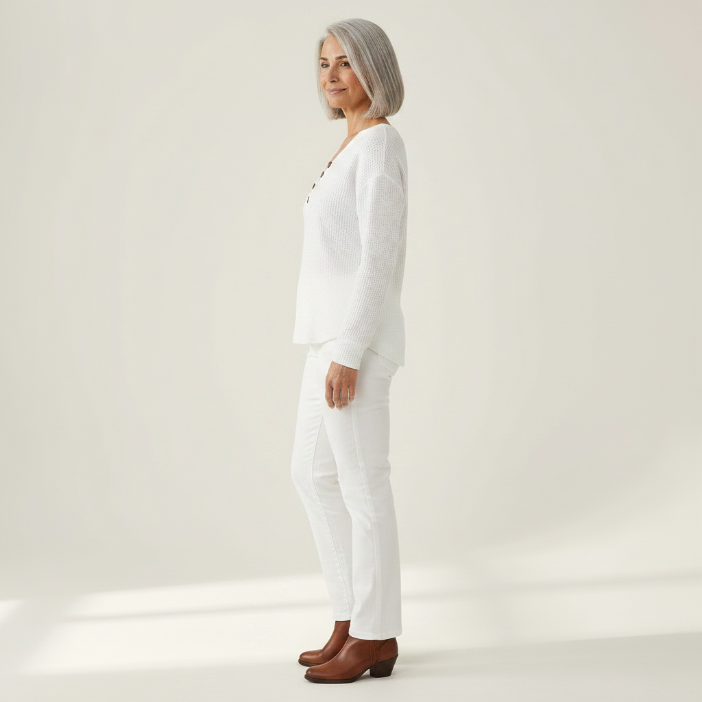 Judith – Buttoned V-Neck Sweater
