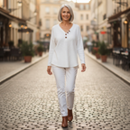 Judith – Buttoned V-Neck Sweater